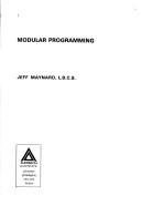 Modular programming by Jeff Maynard cover