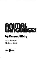 Animal languages by Fernand Méry cover