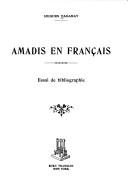 Amadis en français by Hugues Vaganay cover