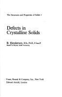Defects in crystalline solids