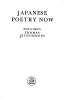 Japanese poetry now by Fitzsimmons, Thomas cover