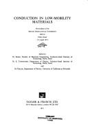 Conduction in low-mobility materials