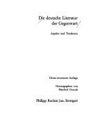 Die deutsche Literatur der Gegenwart by Manfred Durzak cover