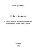 Verbe et personne