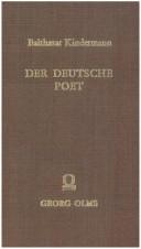 Der deutsche Poet by Balthasar Kindermann cover