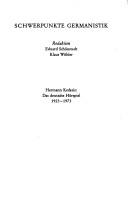 Das deutsche Hörspiel: 1923-1973 by Hermann Keckeis cover