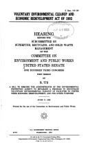 Voluntary Environmental Cleanup and Economic Redevelopment Act of 1993 by United States cover