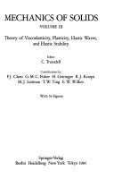 Mechanics of Solids III (Mechanics of Solids)