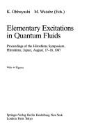 Elementary Excitations in Quantum Fluids