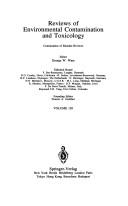 Reviews of Environmental Contamination and Toxicology / Volume 126 (Reviews of Environmental Contamination and Toxicology)