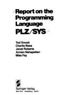 Report on the programming language PLZ/SYS