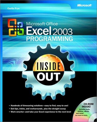 Microsoft Office Excel 2003 programming inside out