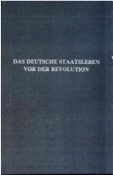 Das deutsche Staatsleben vor der Revolution by Clemens Theodor Perthes cover