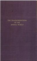 Transformations du monde animal by Charles Jean Julien Depéret cover