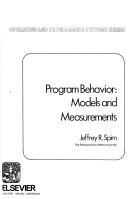 Program behavior by Jeffrey R. Spirn cover