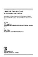 Laser and electron-beam interactions with solids