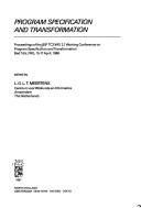 Program Specification and Transformation