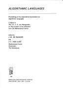Algorithmic languages