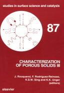 Characterization of porous solids III