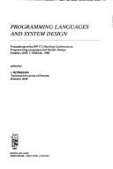 Programming Languages and System Design