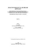 Silicon molecular beam epitaxy