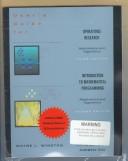 Operations Research Applications and Algorithms