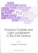 Photonic Crystals and Light Localization in the 21st Century