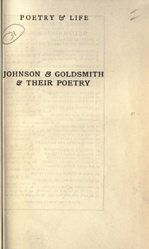 Johnson & Goldsmith & their poetry