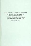 Les Voies Cartographiques by Martine Sauret cover