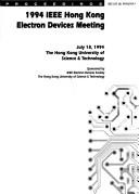 1994 IEEE Hong Kong Electron Devices Meeting