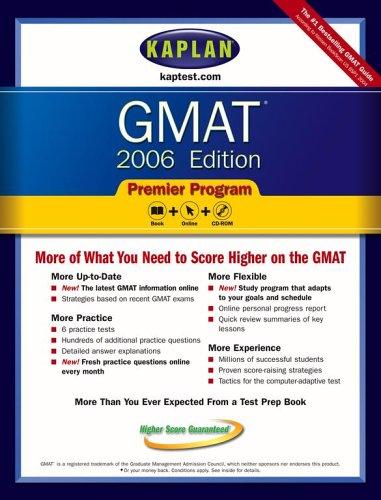 Kaplan GMAT 2006, Premier Program by Kaplan Publishing cover