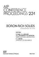 Boron-rich solids