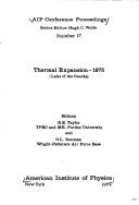 Thermal expansion--1973