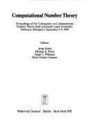Computational number theory