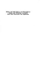 Hollow and solid spheres and microspheres by David L. Wilcox cover
