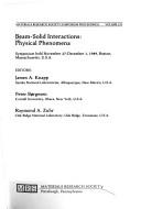 Beam-solid interactions