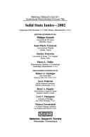 Solid state ionics--2002