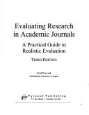 Evaluating Research in Academic Journals