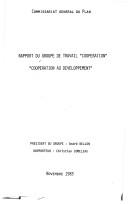 "Cooperation au developpement" by France cover