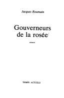 Gouverneurs de la rosée by Jacques Roumain cover
