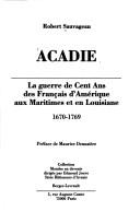 Acadie by Robert Sauvageau cover