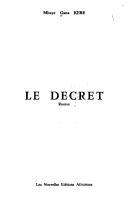 Le decret by M'baye Gana Kebe cover