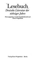 Lesebuch, deutsche Literatur der siebziger Jahre by Christoph Buchwald, Klaus Wagenbach cover