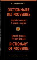 Dictionnaire Des Proverbes/Dictionary of Proverbs by Francoise Bulman cover