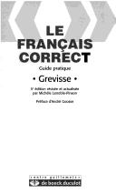 Grevisse Le Francais Correct by Duculot cover