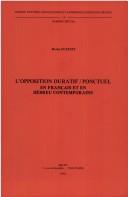 L' opposition duratif/ponctuel, en français et en hébreu contemporains by Moshe Starets cover