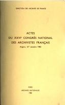 Bureautique et informatique dans les archives by Congrès national des archivistes français (26th 1983 Angers, France) cover