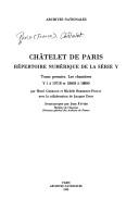 Chatelet de Paris by Paris (France) cover