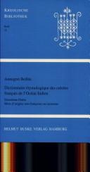 Dictionnaire étymologique des créoles français de l'océan Indien by Annegret Bollée cover