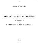 Toulon devoile sa memoire by Toulon (France) cover